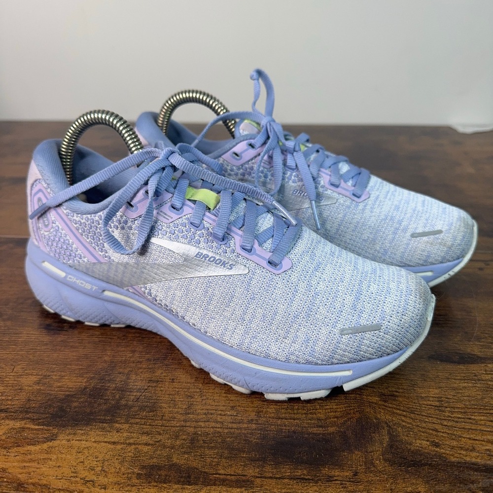 Brooks Ghost Lavender Purple Running Shoes Womens Performance Sneakers Size 7